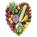 Heart shape of fruits and vegetables